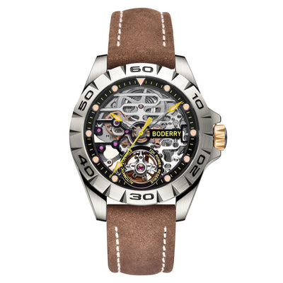 Titanium Case 2020 Top Brand Luxury Men's Watches Skeleton Automatic Mechanical Watch for Men Waterproof Relogio Masculino