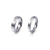 Women Silver Color Couple Ring Rings For Female Stainless Steel Ring With Girl Party Jewellry Gift Wholesale